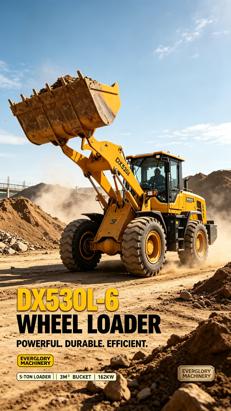எவர்குளோரி மெஷினரி, பூமியை நகர்த்தும் பணிகளுக்காக நீடித்த DX530L‑6 5-டன் வீல் லோடரை அறிமுகப்படுத்துகிறது
